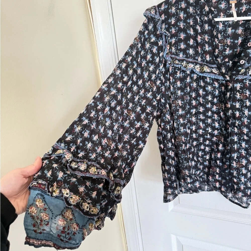 Free People Jenna Bohemian Blouse
